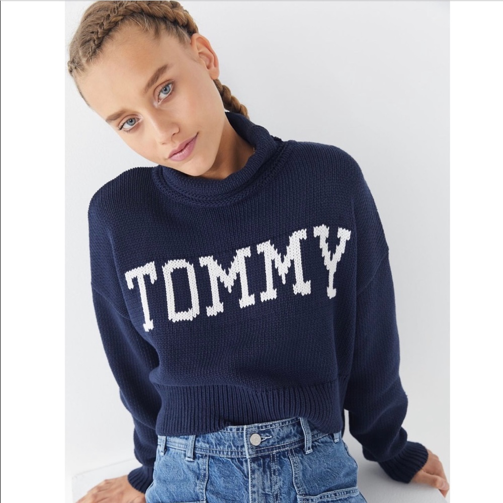 Tommy Hilfiger Navy Knit Turtleneck